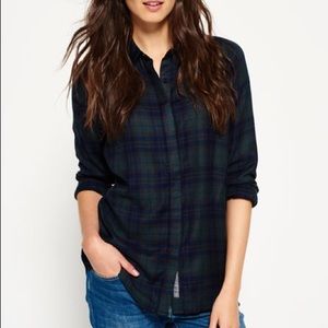 Superdry Plaid Overall Shirt.